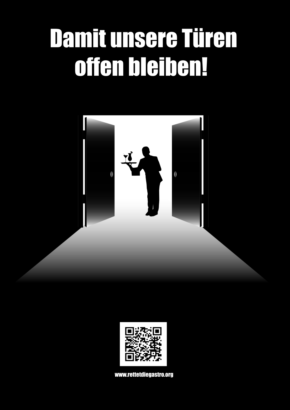 Plakat - Damit unsere Türen offen bleiben!